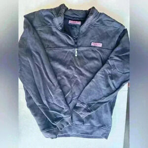 Vineyard Vines Martha's Vineyard 1/4 Zip Shep Sweater Size S Navy Blue 6K0483